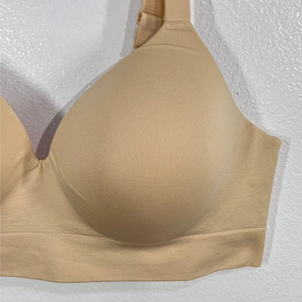 Truekind Supportive Comfort Wireless Shaping Bra XL Chai Beige Seamless Lift